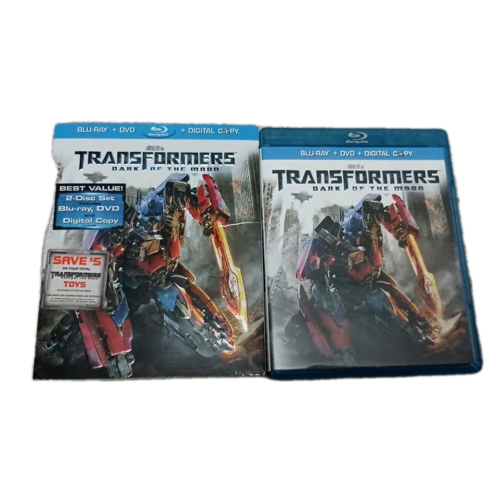 Transformers Dark of the Moon Blu-ray DVD Combo w/ Slipcover 2011 Paramount